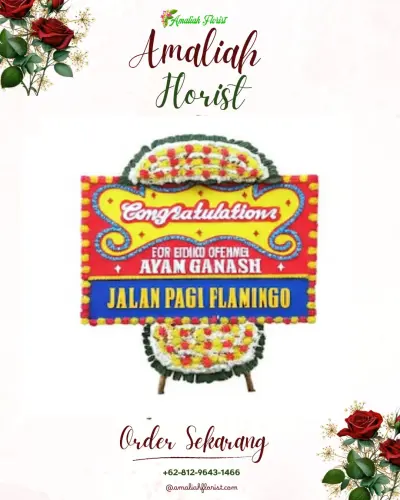 Bunga Papan Congratulation di Tanjungraya